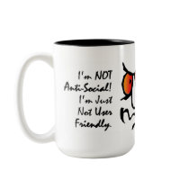 I’m Not Anti-Social (2) mugs by MarkoMarko I’m Not Anti-Social (2) mugs