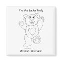 I�m One Lucky Teddy magnet