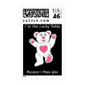 I�m One Lucky Teddy stamp