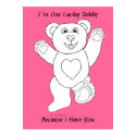 I�m One Lucky Teddy print
