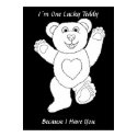I�m One Lucky Teddy print