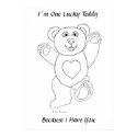 I�m One Lucky Teddy print