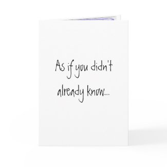 I made a mistake card