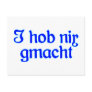 I main header nothing does not gmacht I nothing di