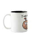 twotone_mug - This cute pig, aka future pork, proudly states that I make a great sandwich.  Dont disappoint him, go out and NOM some pork today.: Sizes  Available colors: black