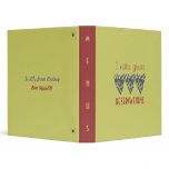 "I Make Great Reservations" Restaurant Menu Binder
