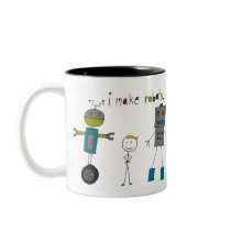 I Make Robots (boy) mugs