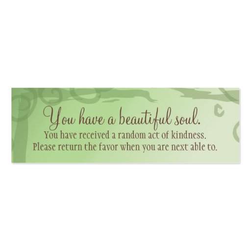 I Manifest Abundance By Being Grateful Affirmation Business Card Template