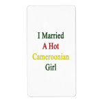 I Married A Hot Cameroonian Girl Shipping Labels