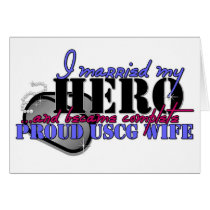 I MARRIED MY HERO COAST GUARD cards