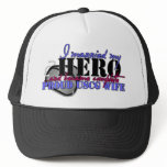 I MARRIED MY HERO COAST GUARD TRUCKER HAT