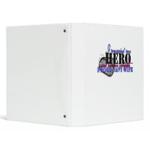 I MARRIED MY HERO NAVY VINYL BINDERS