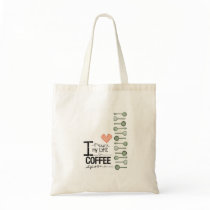I measure my life in coffee spoons bag