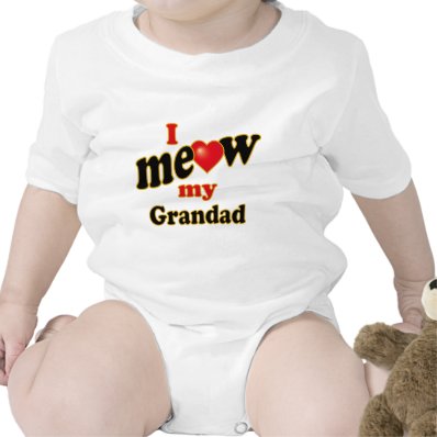 I Meow My Grandad Baby Creeper