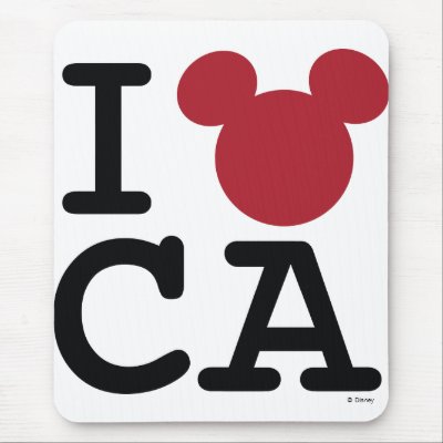 I Mickey California mousepads
