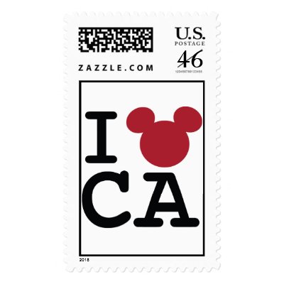 I Mickey California stamps