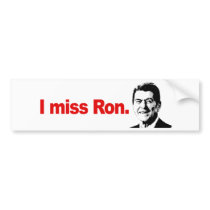 I MISS RON bumper stickers by antiobama I MISS RON bumper stickers