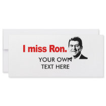 I MISS RON rack cards by antiobama I MISS RON rack cards