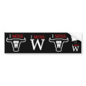 I Miss W Bumperstickers