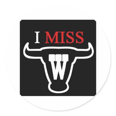 i MISS W TEXAS STYLE! Runde Sticker von iMissW