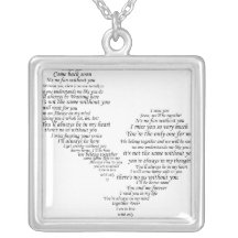 I Miss You - Broken Separated Heart Jewelry