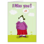 i miss you card