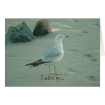 I miss you Greeting card