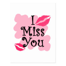 I miss you postcards