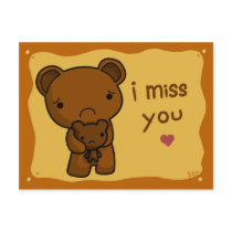 I Miss You Postcard by CaramelCritters I Miss You Postcard