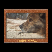 I miss you postcard postcards
