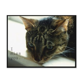 I Miss You postcard