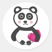 I miss you round stickers