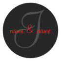 I monogram label stickers by rubymonkey I monogram label stickers