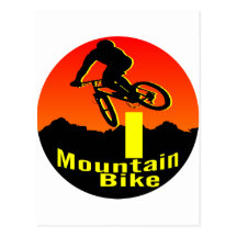 I Mountain Bike Postcards