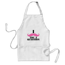 I Moustache You A Question Pink Moustache Apron