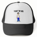 I MUST BE EMO hats