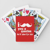 I mustache you a question card decks
