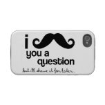 I Mustache You a Question - Case-Mate Iphone 4 Tough Case