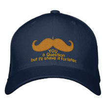 i mustache you a question embroidered baseball caps