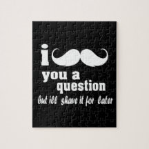I mustache you a question jigsaw puzzle