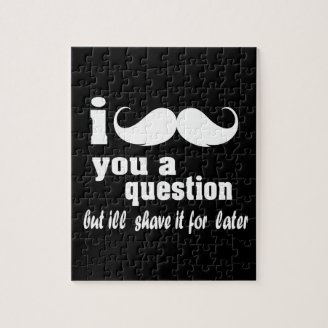 I mustache you a question jigsaw puzzle