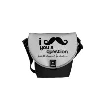 I Mustache you a Question Messenger Bags