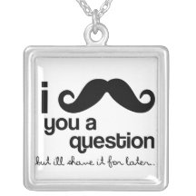 i mustache you a question necklace