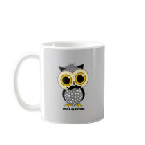 I mustache you a question owl mug