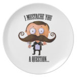 I Mustache You A Question... Party Plates