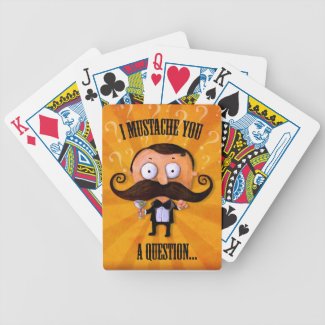 I Mustache You A Question... Poker Cards