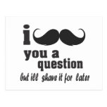 i mustache you a question postcards