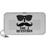 I Mustache You a Question Sunglasses Notebook Speaker