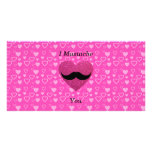 I mustache you hearts picture card