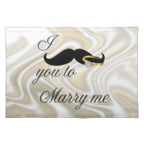 I Mustache you -to Marry Me Place Mat